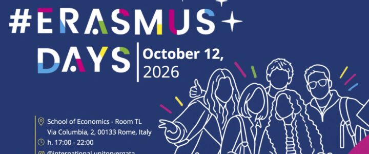 Erasmus Days 2026 – The World of Erasmus+ at Tor Vergata University